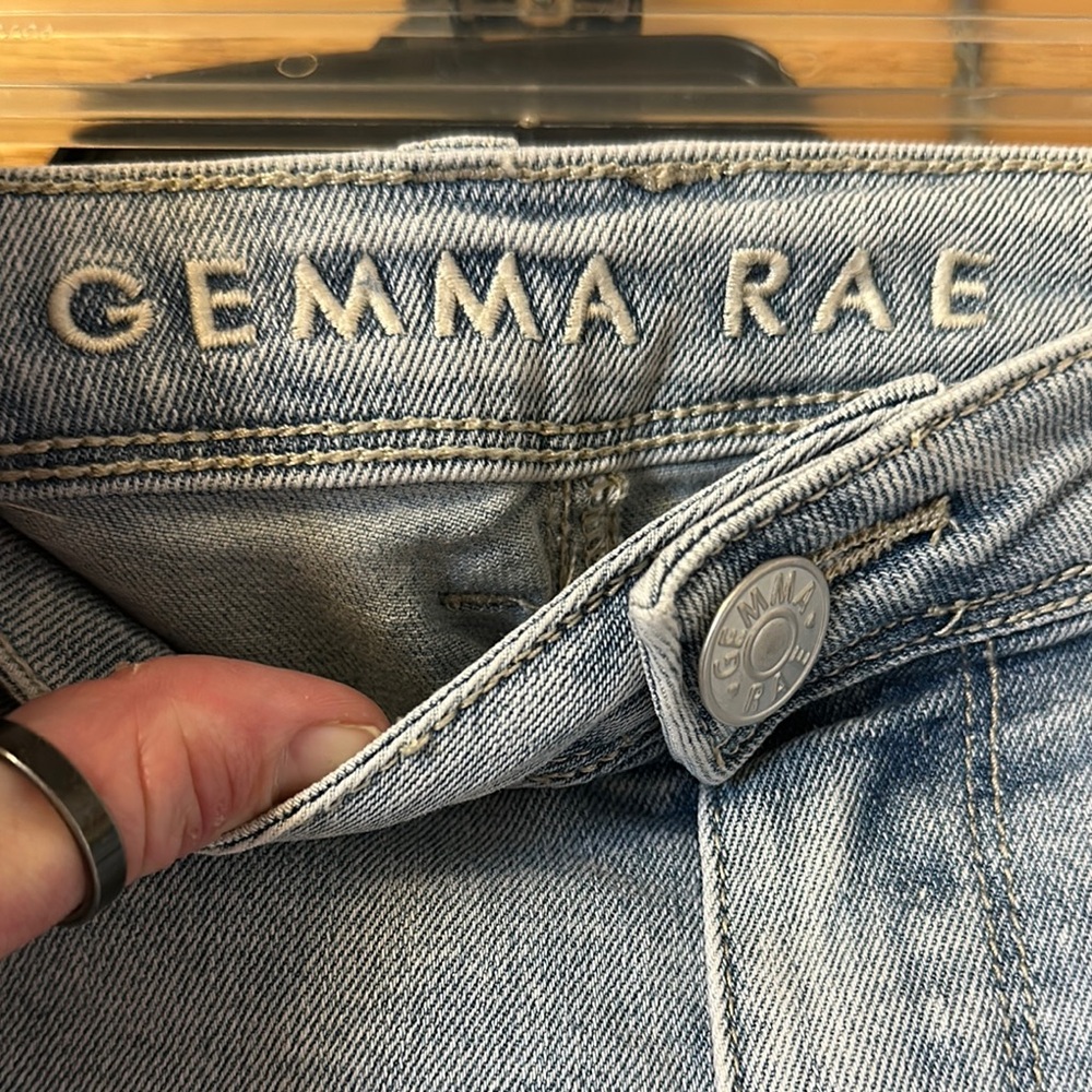 Rue21 High Rise Blue Distressed Jeans - Picture 3 of 7